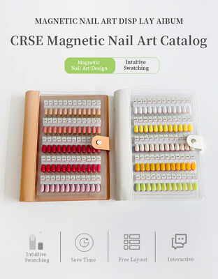 Professional Detachable Acrylic Magnetic Nail Art Display Board 120/180/240 Gradient Colors Solid Plastic Tool for Nail Gel Tips