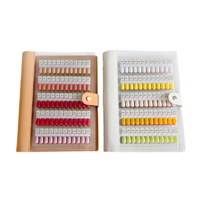Professional Detachable Acrylic Magnetic Nail Art Display Board 120/180/240 Gradient Colors Solid Plastic Tool for Nail Gel Tips