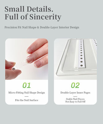 Professional Detachable Acrylic Single Magnetic Nail Art Display Board Square 120/180/240 Gradient Colors Plastic Tool for Nail