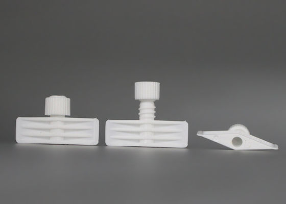 White Polyethylene Plastic Twist Spout Pouch Cap  For Comestic Flexible Package