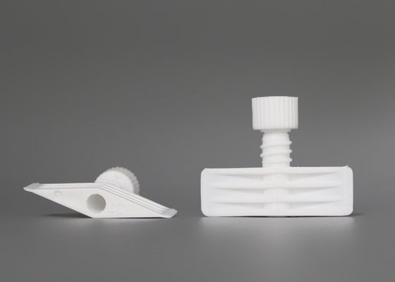 White Polyethylene Plastic Twist Spout Pouch Cap  For Comestic Flexible Package