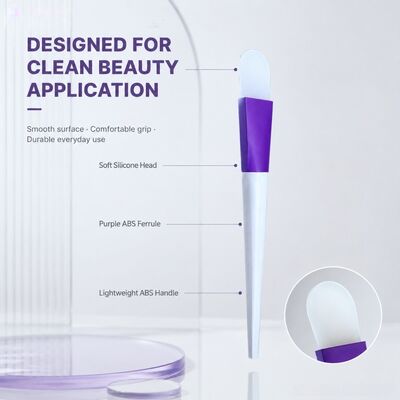 Soft Silicone Face Mask Applicator Brush Silicone Handle Skincare Cream Reusable Cosmetic Spatula Facial Mask Mixing Applying