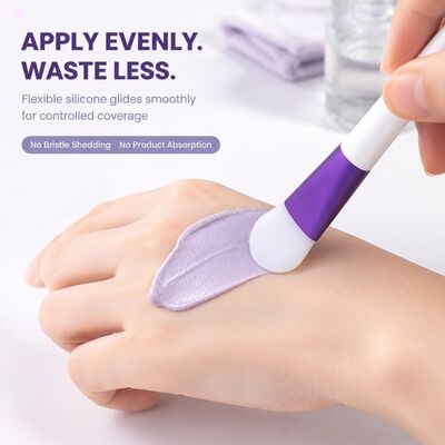 Soft Silicone Face Mask Applicator Brush Silicone Handle Skincare Cream Reusable Cosmetic Spatula Facial Mask Mixing Applying