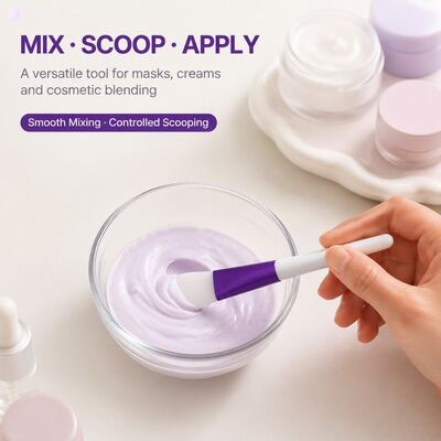 Soft Silicone Face Mask Applicator Brush Silicone Handle Skincare Cream Reusable Cosmetic Spatula Facial Mask Mixing Applying