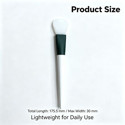 Silicone Spatula Mask Brush, Soft Facial Mud Mask Applicator with Silicone Head and ABS Handle for Even Skincare Application