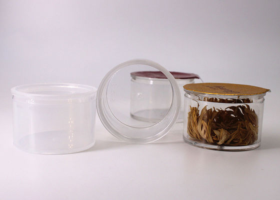 Round Clear Small Plastic Containers Capacity 30 Gram / Protein Powder Packaging