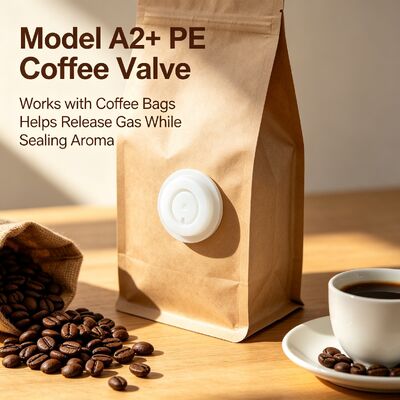 Model A2+ PE Coffee Valve One-Way Air Vent Valve for Coffee Bag Flexible Packaging