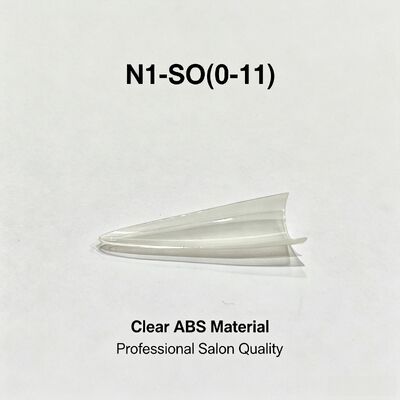 Nail Tips Clear Full Cover ABS Fake Nails Set for Finger Press on Salon Nail Extension DIY Nail Art and Bulk Supply
