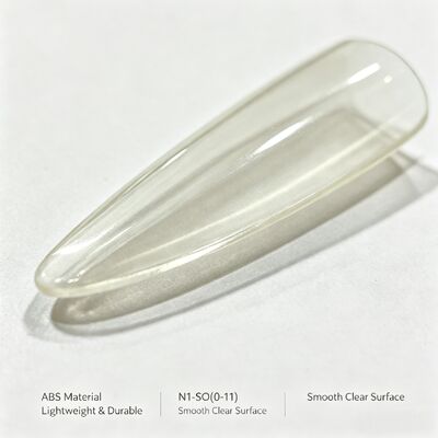 Nail Tips Clear Full Cover ABS Fake Nails Set for Finger Press on Salon Nail Extension DIY Nail Art and Bulk Supply