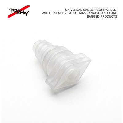 5mm X050 Plum Blossom Spout Cap Leak-Proof Industrial Food Grade PE Nozzle Cover for Cosmetic Liquid Refill Pouch Packaging