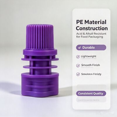 X001 Food Grade PE Plastic Spout,8.6mm Inner Diameter, Acid & Alkali Resistant. Designed for Soy Milk, Sauce & Paste Stand-Up Spout Pouches, Reliable Heat Welding & Leakproof