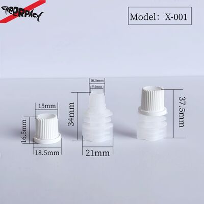 8.6mm Inner-Dia PE Plastic Screw Cap Portable and Durable Spout Lids for Spouted Pouches