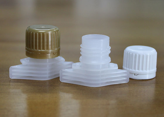 Convenient Rotation Plastic Spout Caps , 23mm HDPE Food Grade Baby Food Pouch Cover