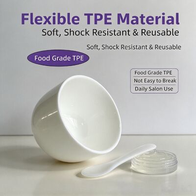 C24 Food‑Grade TPE Cosmetic Mixing Bowl 270ml For Salon & DIY Skincare | Safe for mixing mask powder & beauty paste. Reusable non‑stick beauty container for professional salon and home DIY facial care