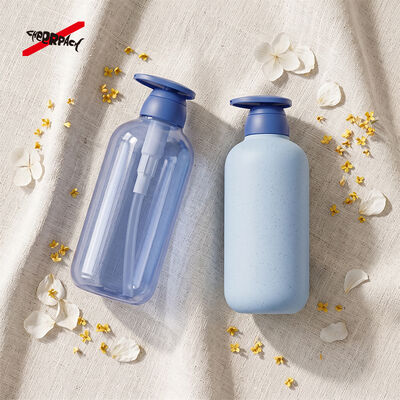 500ml PET Lotion Pump Bottle | Custom Cosmetic Packaging | BPA-free recyclable PET empty bottle for shampoo, body wash, liquid soap. Custom color & logo, bulk wholesale for cosmetic brands.