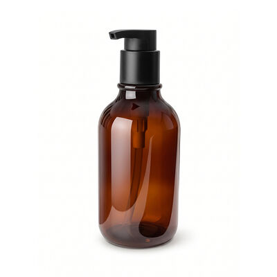 500ml Amber PET Lotion Pump Bottle | Cosmetic Shampoo Packaging Supplier | Thickened base, leak-proof. Custom logo & color for shampoo, body wash, skincare liquid. Bulk wholesale, flexible MOQ.