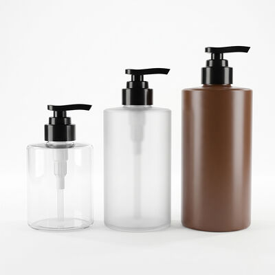 PET Lotion Pump Bottle | 32 Thread Custom Cosmetic PET Packaging | Food-grade recyclable PET lotion pump bottles in 300ml,400ml,500ml,650ml | OEM packaging for shampoo, body wash, for skincare brand