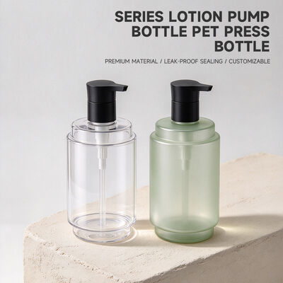 470ml PET Lotion Pump Bottle | 28 Thread Custom Cosmetic Packaging | Food-grade recyclable PET, leak-proof, custom color & logo for shampoo, body wash and skincare bulk packaging