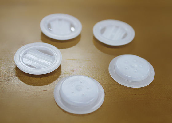 Breathing Unilateral Coffee One Way Degassing Valve With 5 Holes / Micro Plastic One Way Valve