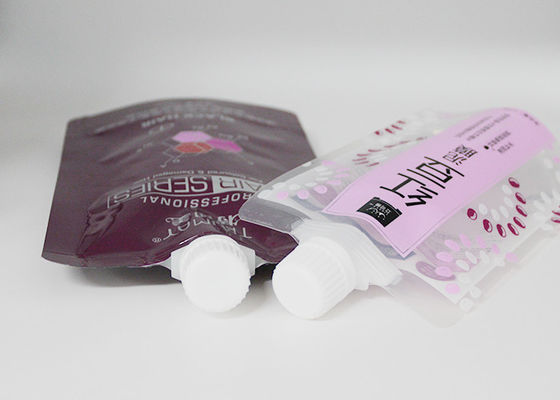 Aluminum Foil Liquid Plastic Spouted Stand Up Pouches  With Custom Logo For Juice Milk