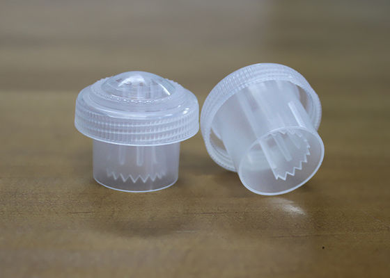 Transparent Creative Press Type Plastic Bottle Caps For Beverage Powder Packaging