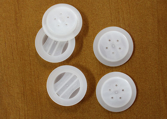 Breathing Unilateral Coffee One Way Degassing Valve With 5 Holes / Micro Plastic One Way Valve