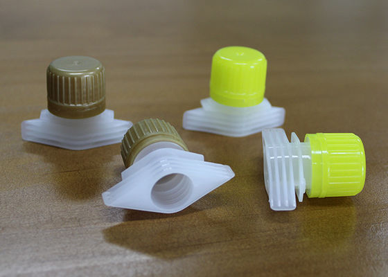 18mm Outer Dia Plastic Spout Caps For Laundry Detergent Pouch Packaging