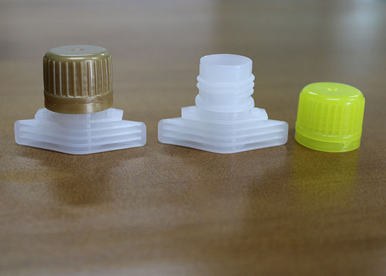 18mm Outer Dia Plastic Spout Caps For Laundry Detergent Pouch Packaging