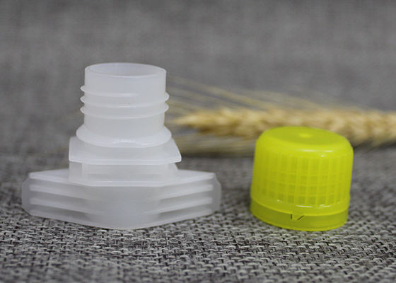 Custom - Made 16mm Plastic Spout Caps For Liquid Pouch With Safety Ring