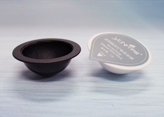 Plastic Small Container Pods For Facial Cleansing Fluid In Round Bottom Shape