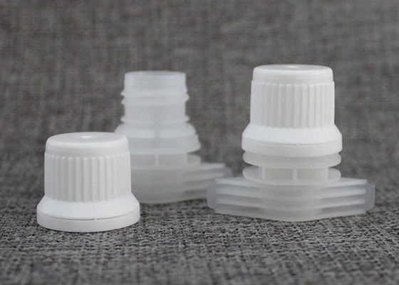 Anti - Pilfer PE PP Plastic Spout Caps For Juice / Beverage Doypack / Baby Food Pouch Tops