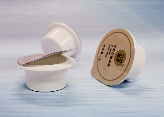 SGS Small Plastic Packaging Containers For Bubble Clay Mask With Printed Sealing Coat