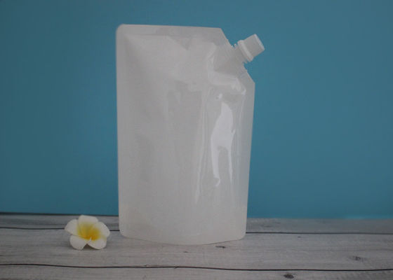 Custom Made Liquid Spout Bags With 18mm Nozzle Reusable Matte  Surface