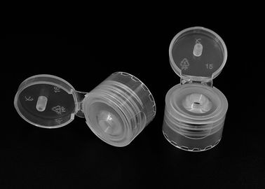 Translucent Plastic Flip Top Dispensing Caps Fully Tighten Non Leak