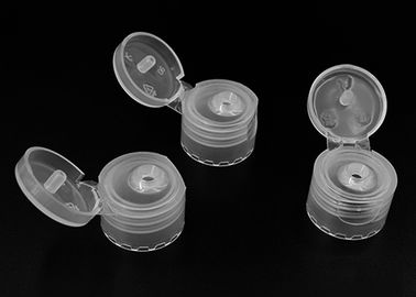 Translucent Plastic Flip Top Dispensing Caps Fully Tighten Non Leak