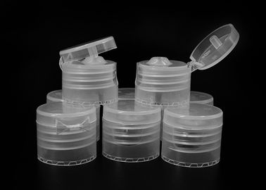 20 Inside Diameter Flip Top Lid / Screw Plastic Top Cap For Clear PET Bottles