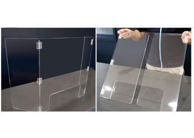 Anti - Spitting Spray Resistant Acrylic Baffle Screen Board 60cm Width