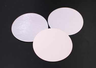 Pressure Sensitive 1mm Aluminum Foil Seal Cap Liners  For Food Packaging Jars