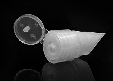 HDPE Plastic Spout Nozzle In 20/410 Flip Top Bottle Cap For Sanitizer Doypack