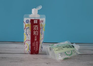 Spout Bags Sealing Top With Flip Top Lids Packing Cosmetic Cream