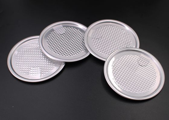 65mm 211# Aluminum Easy Open Foil Lid Seals For Food Can Packaging