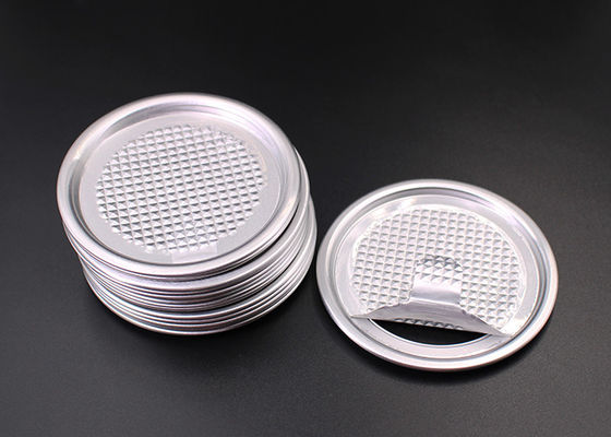 Can Tin Packaging Aluminium Tagger Foil Lids Easy Peel Off