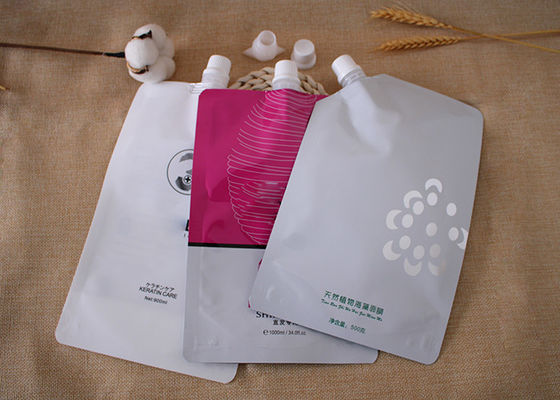 Refillable Custom 150C Printed Spout Bag For Moisure Cream